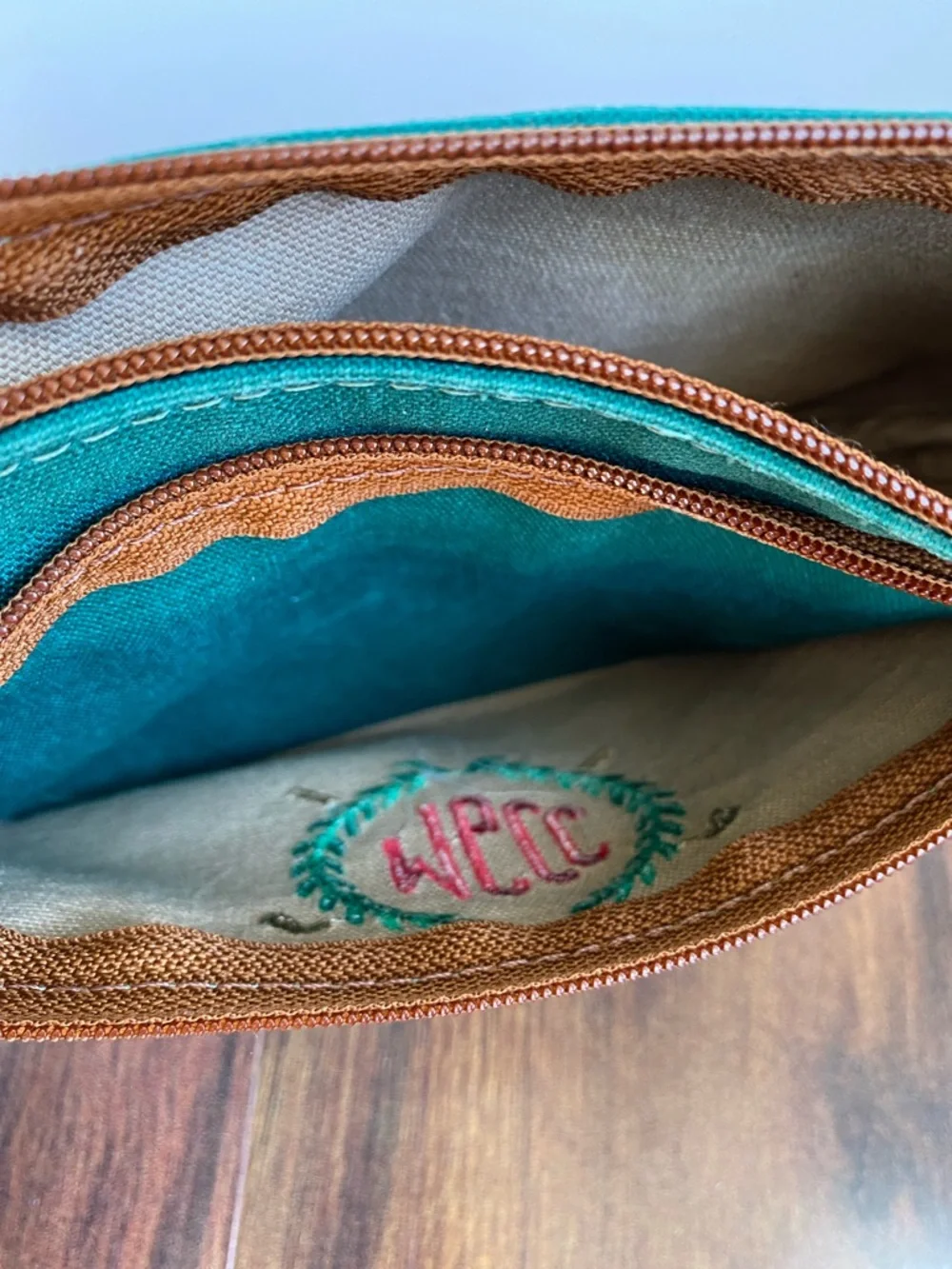 Manufacturers Golf Country Club Waxed Canvas Zippered Mini Field Bag 90s Preppy